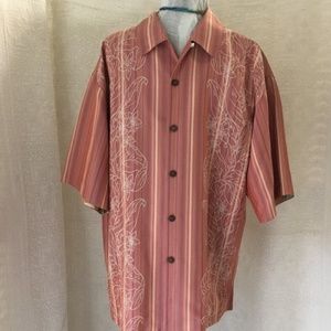 Joseph & Feiss Sz L Silk Printed Men Casual Shirt